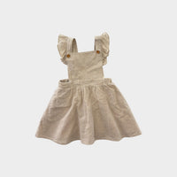 Natural Pinafore Dress, Size 3