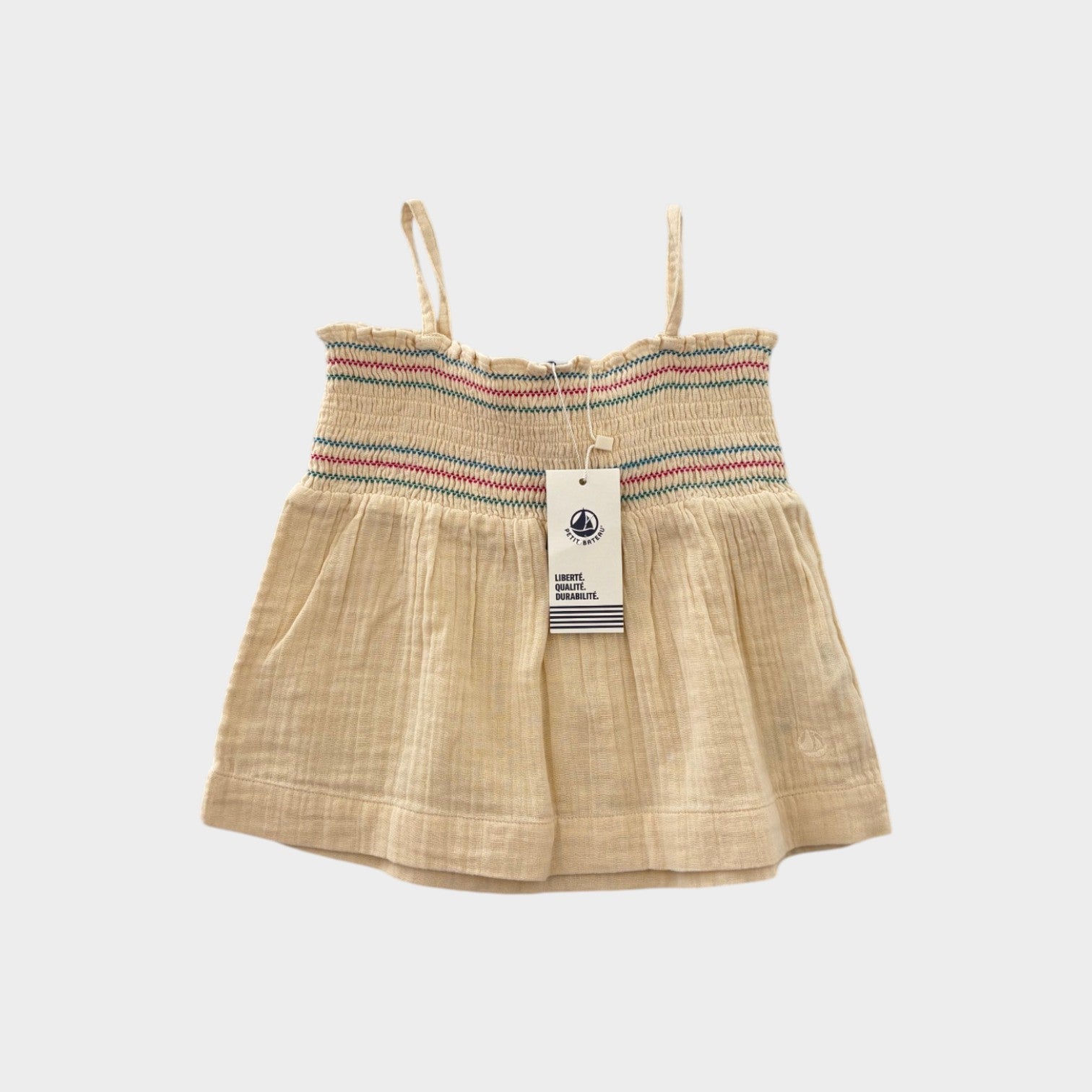 Petit Bateau Smocked Top, Size 3
