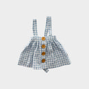 Lacey Lane Gingham Pinafore Skirt, Size 3