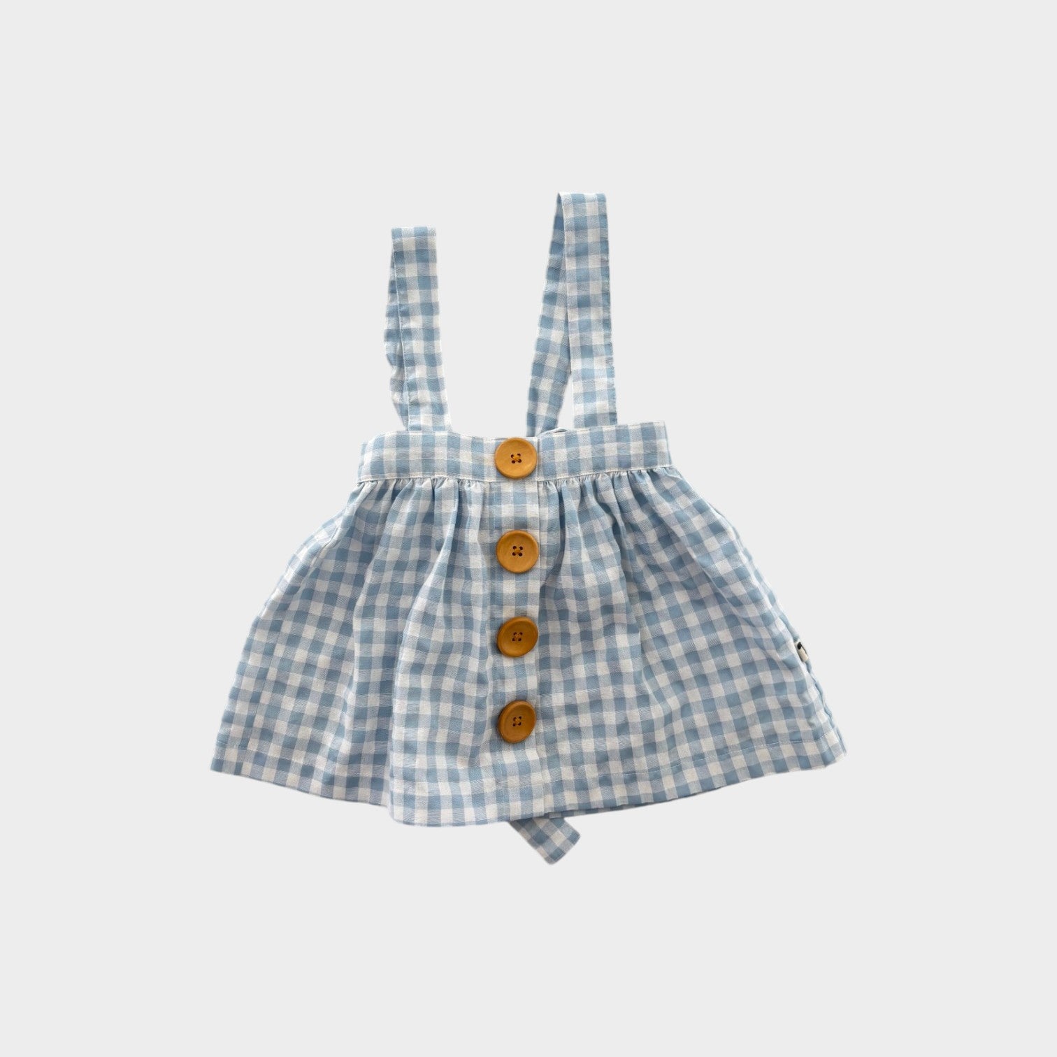 Lacey Lane Gingham Pinafore Skirt, Size 3