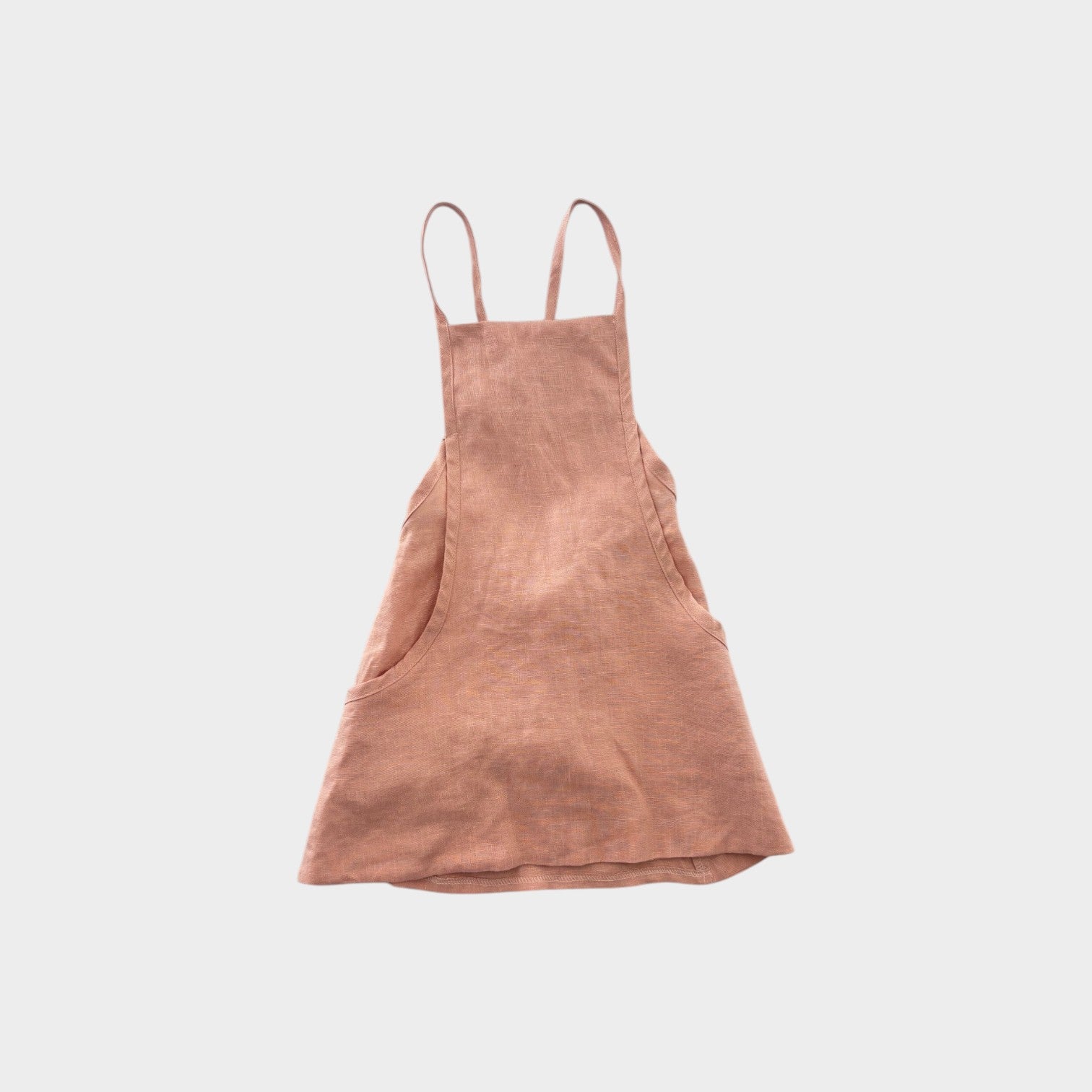 Kindje Pink Linen Dress, Size 3
