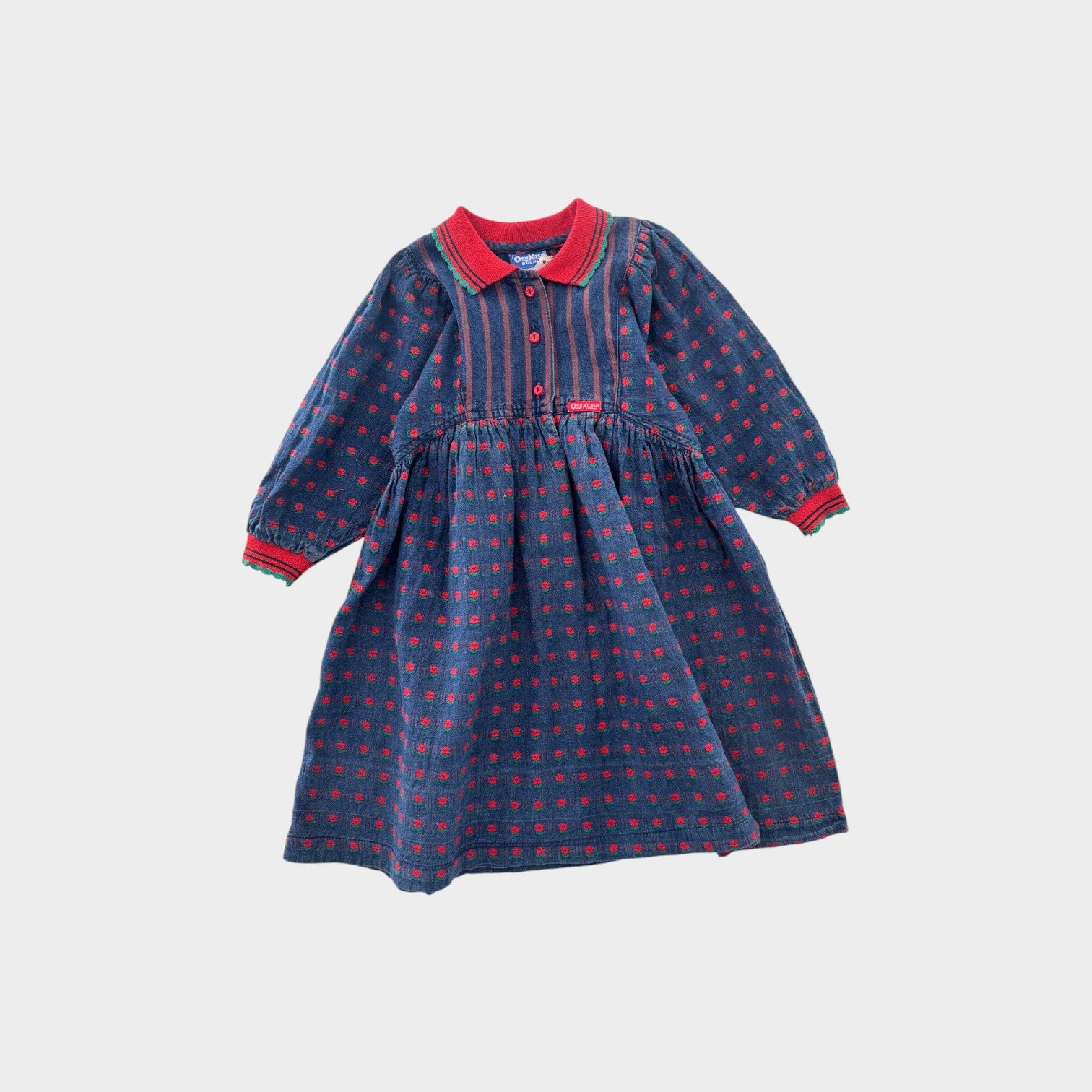 Vintage Oshkosh B'Gosh Floral Dress, Size 3