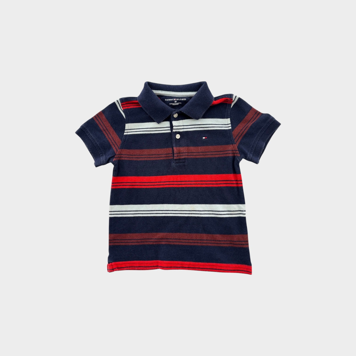 TH Stripe Polo Shirt, Size 4