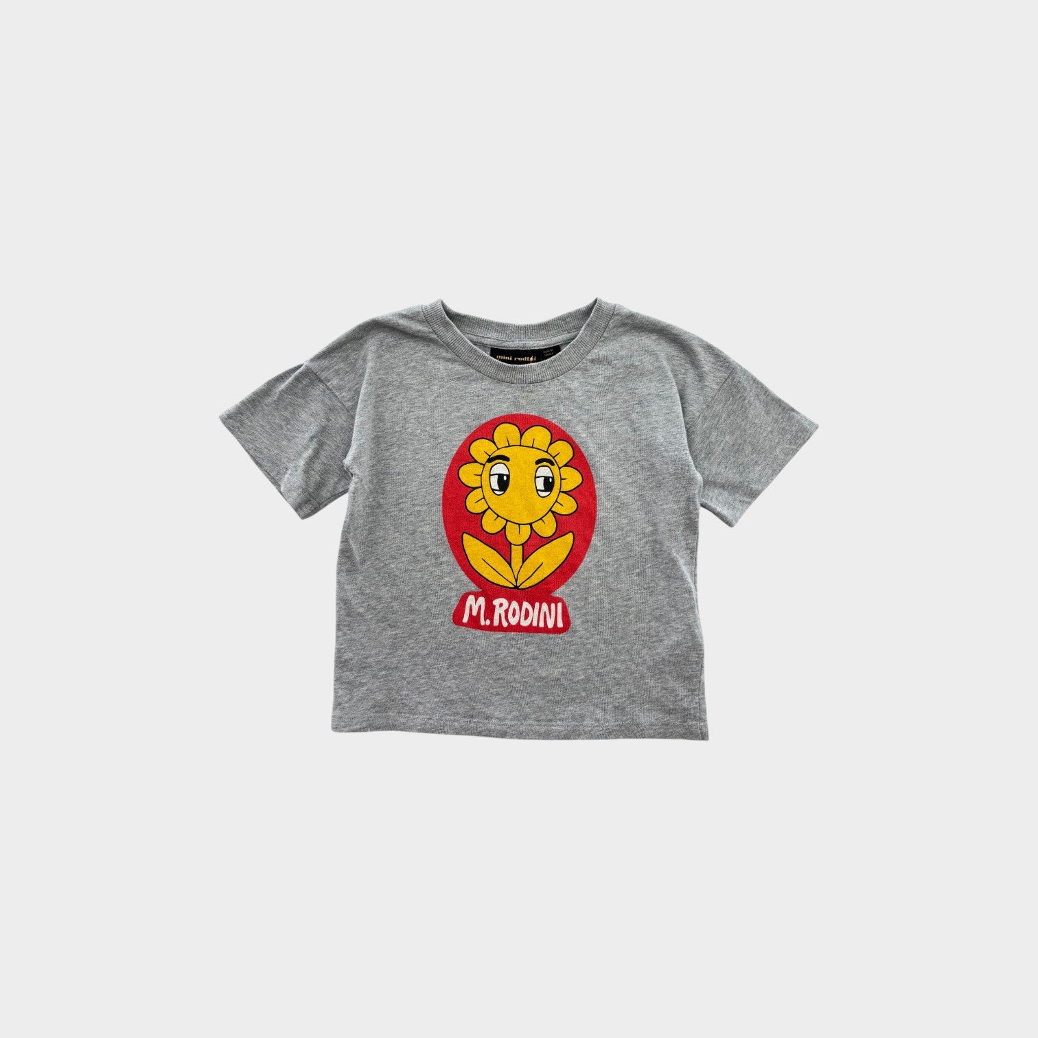 Mini Rodini Flower T-Shirt, Size 3-4