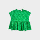 Green Triangle Blouse, Size 3-4