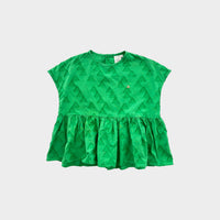 Green Triangle Blouse, Size 3-4