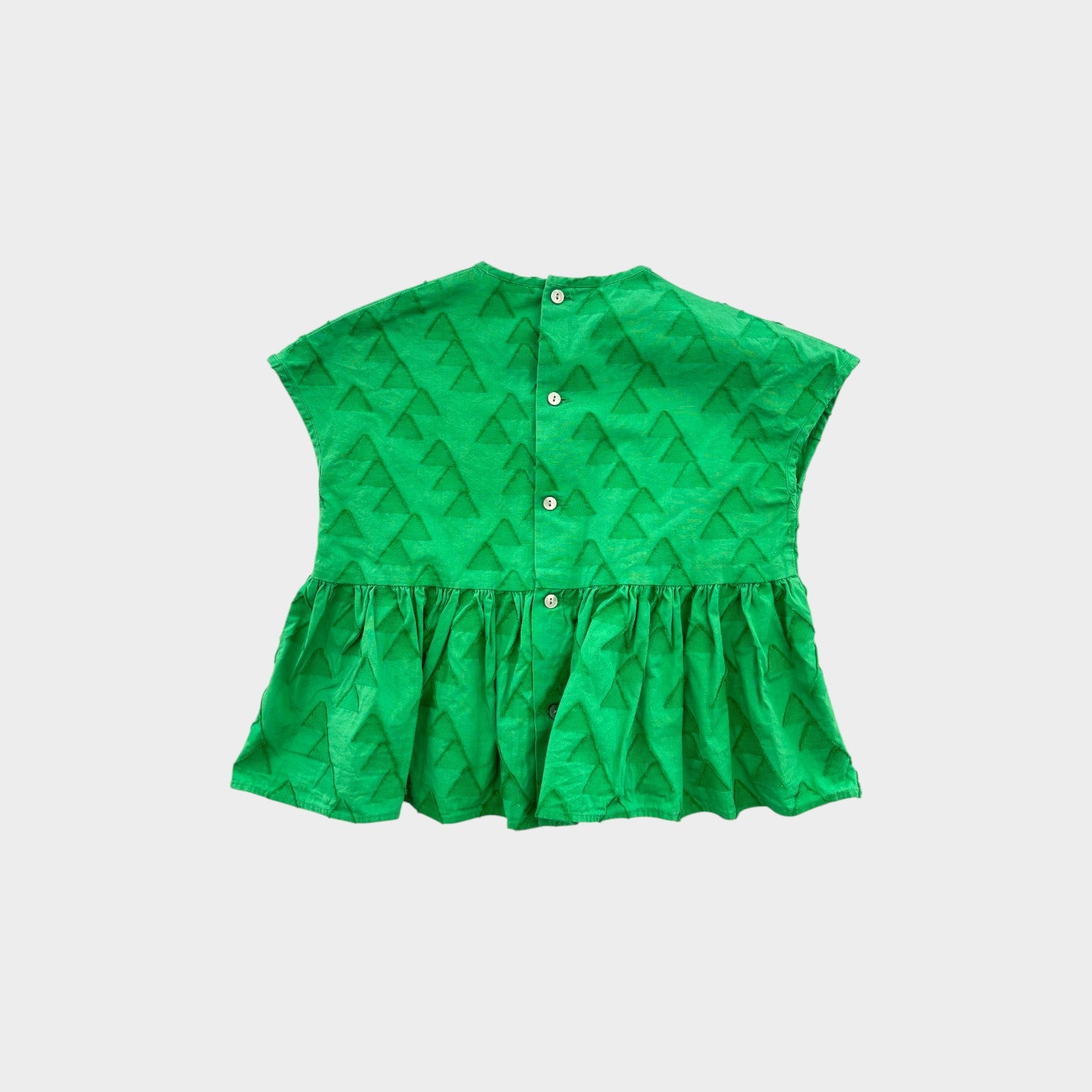 Green Triangle Blouse, Size 3-4