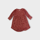 Rust Cherry Terry Dress, Size TBC