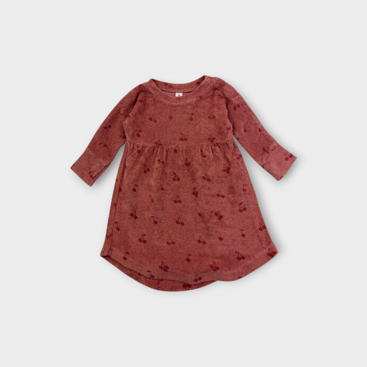 Rust Cherry Terry Dress, Size TBC