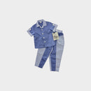 Vintage Blue Shirt & Pant Set, Size 4