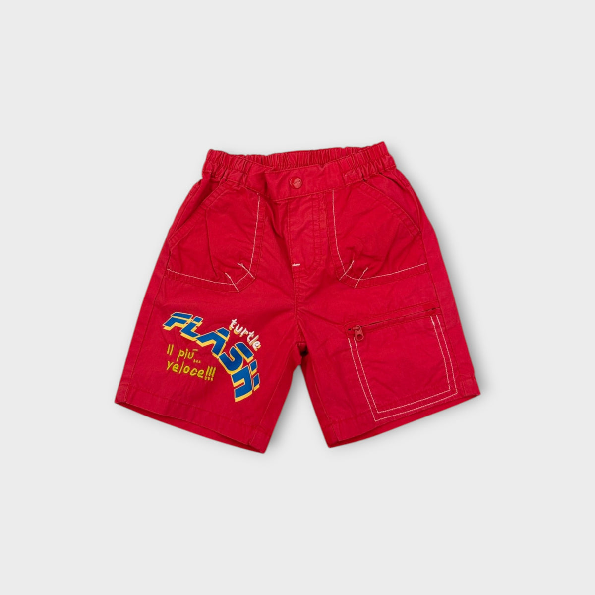 Turtle Flash Red Shorts, Size TBC