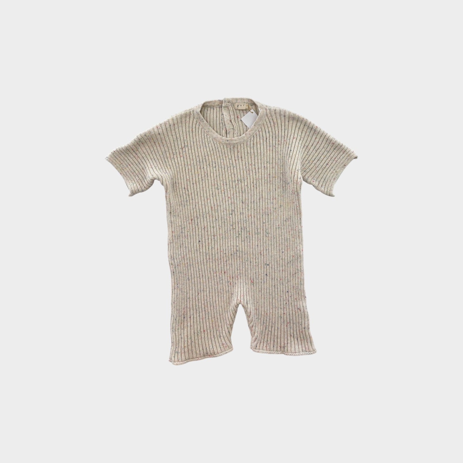 OAT Ribbed Confetti Playsuit, Size 4-5