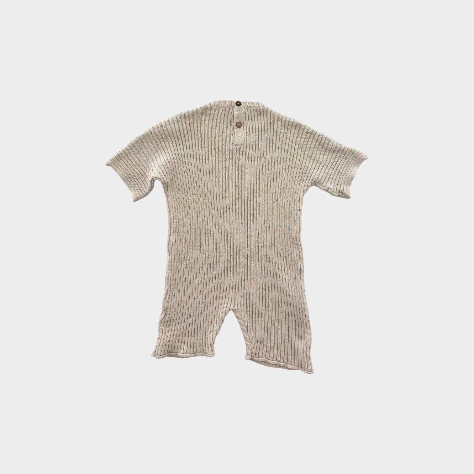 OAT Ribbed Confetti Playsuit, Size 4-5