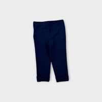 Ralph Lauren Navy Bow Cuff Leggings, Size TBC