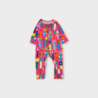 Halcyon Nights Pink Flower Zip Romper, Size TBC