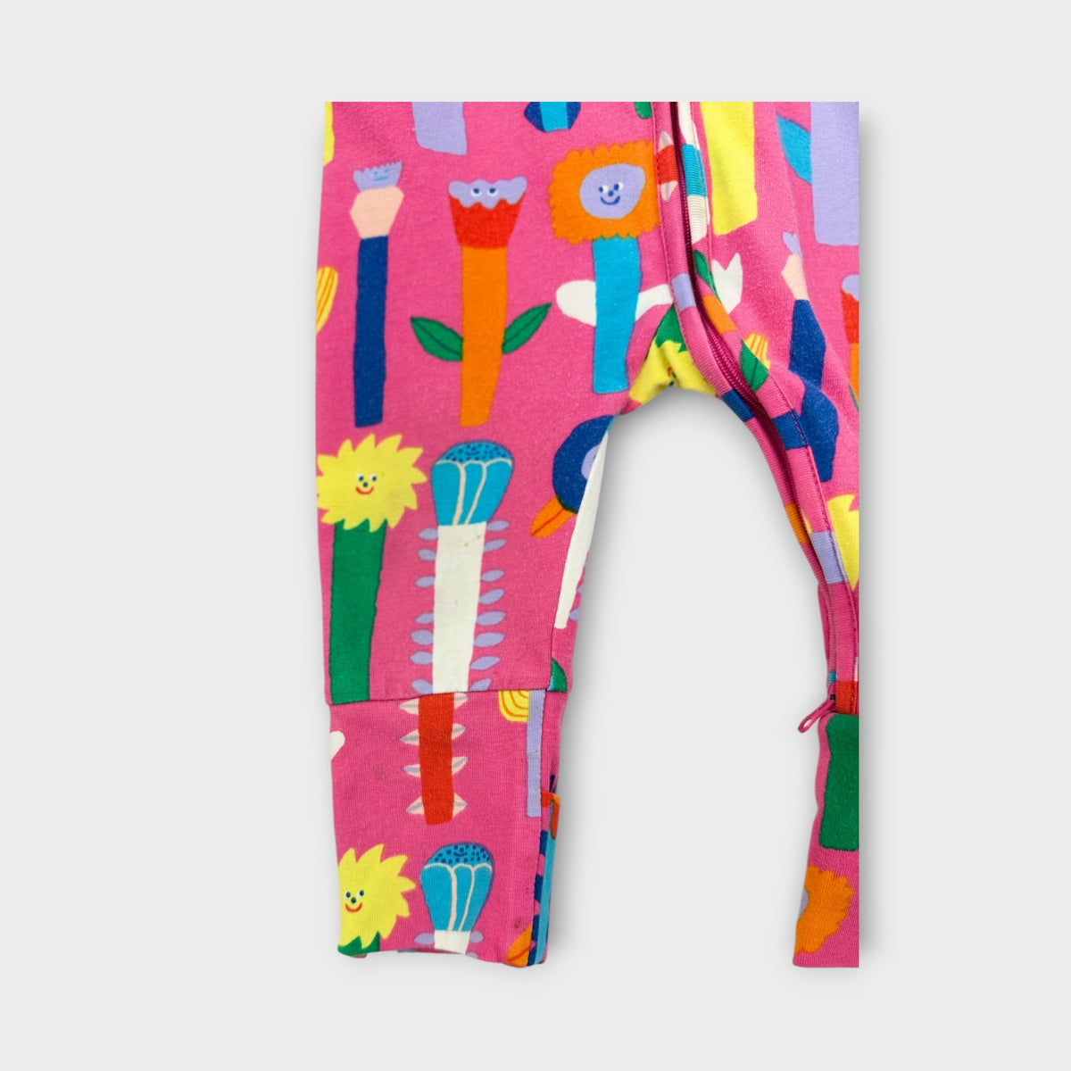 Halcyon Nights Pink Flower Zip Romper, Size TBC