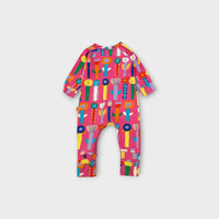Halcyon Nights Pink Flower Zip Romper, Size TBC