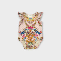Milla by Camilla Pink Baroque Bodysuit, Size 6-12M