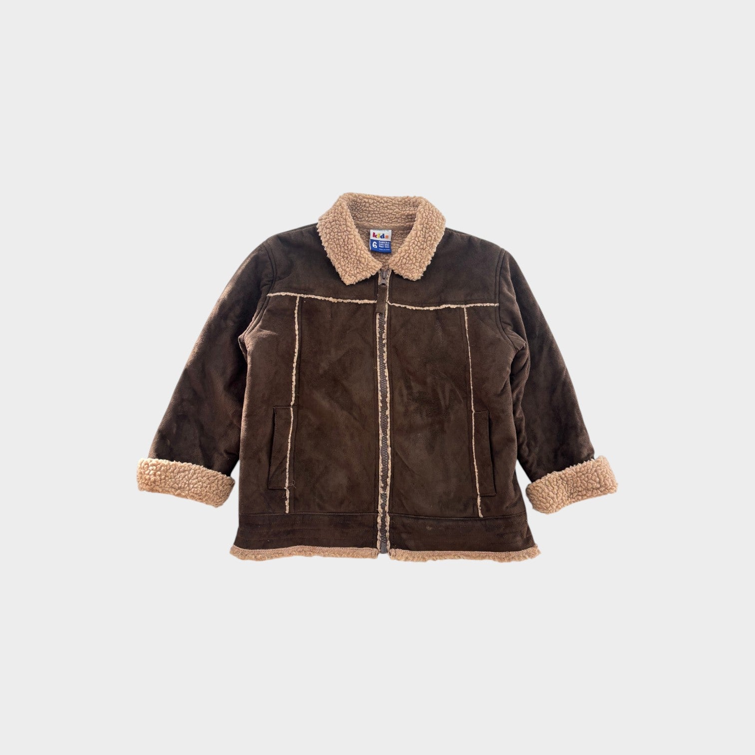 Retro Miller's Kids Shearling Jacket, Size 6