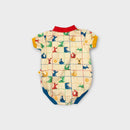Goldie + Ace Kangaroo Print Collared Romper, Size TBC