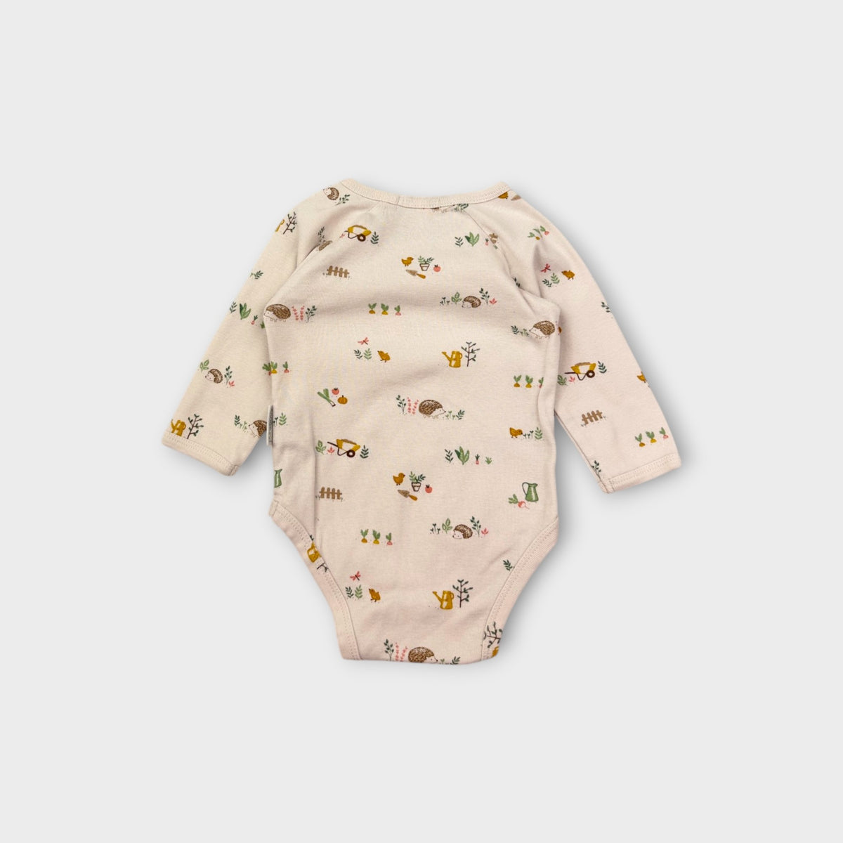 Purebaby Garden Print Bodysuit, Size 00