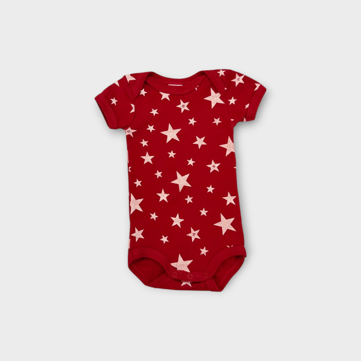 Red Star Print Bodysuit, Size TBC