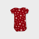 Red Star Print Bodysuit, Size TBC