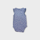 Nature Baby Blue Daisy Frill Bodysuit, Size 00