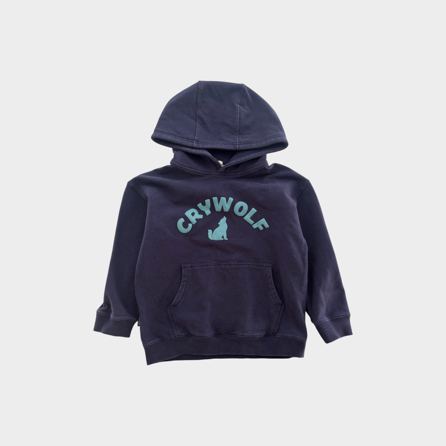 Crywolf Navy Logo Hoodie, Size 5