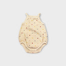 Cream Spot Waffle Romper, Size TBC