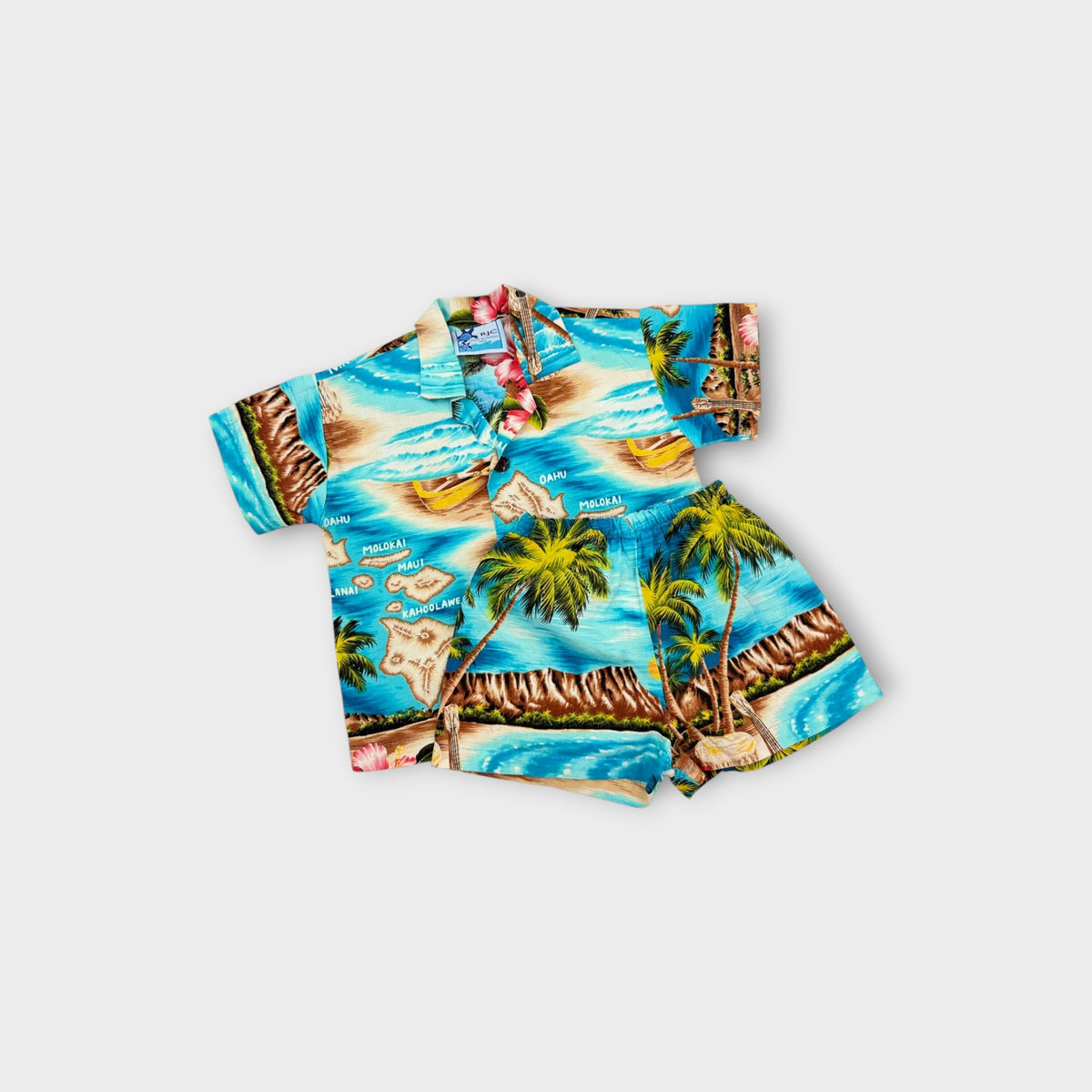 RJC Hawaiian Print Shirt & Shorts Set, Size TBC
