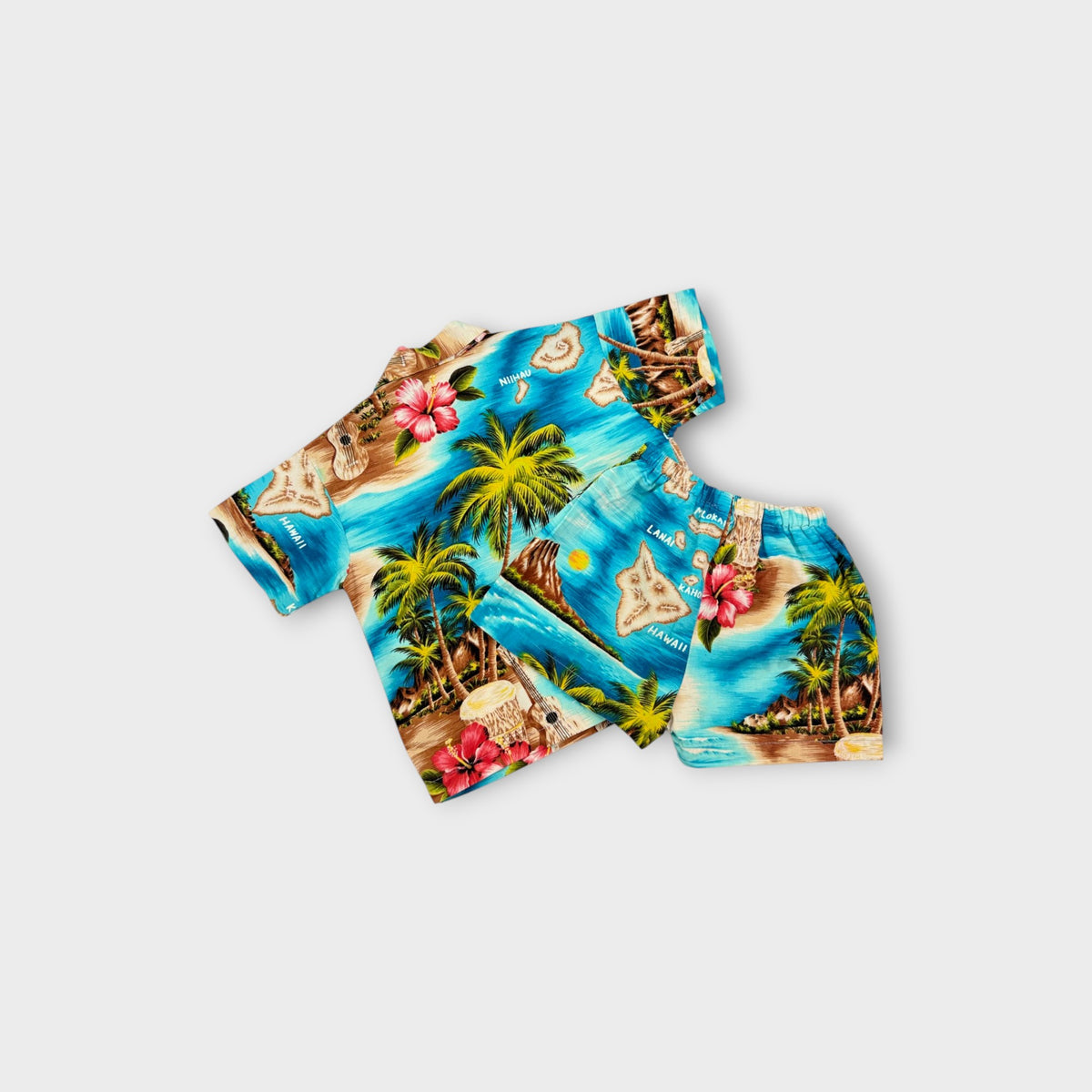 RJC Hawaiian Print Shirt & Shorts Set, Size TBC