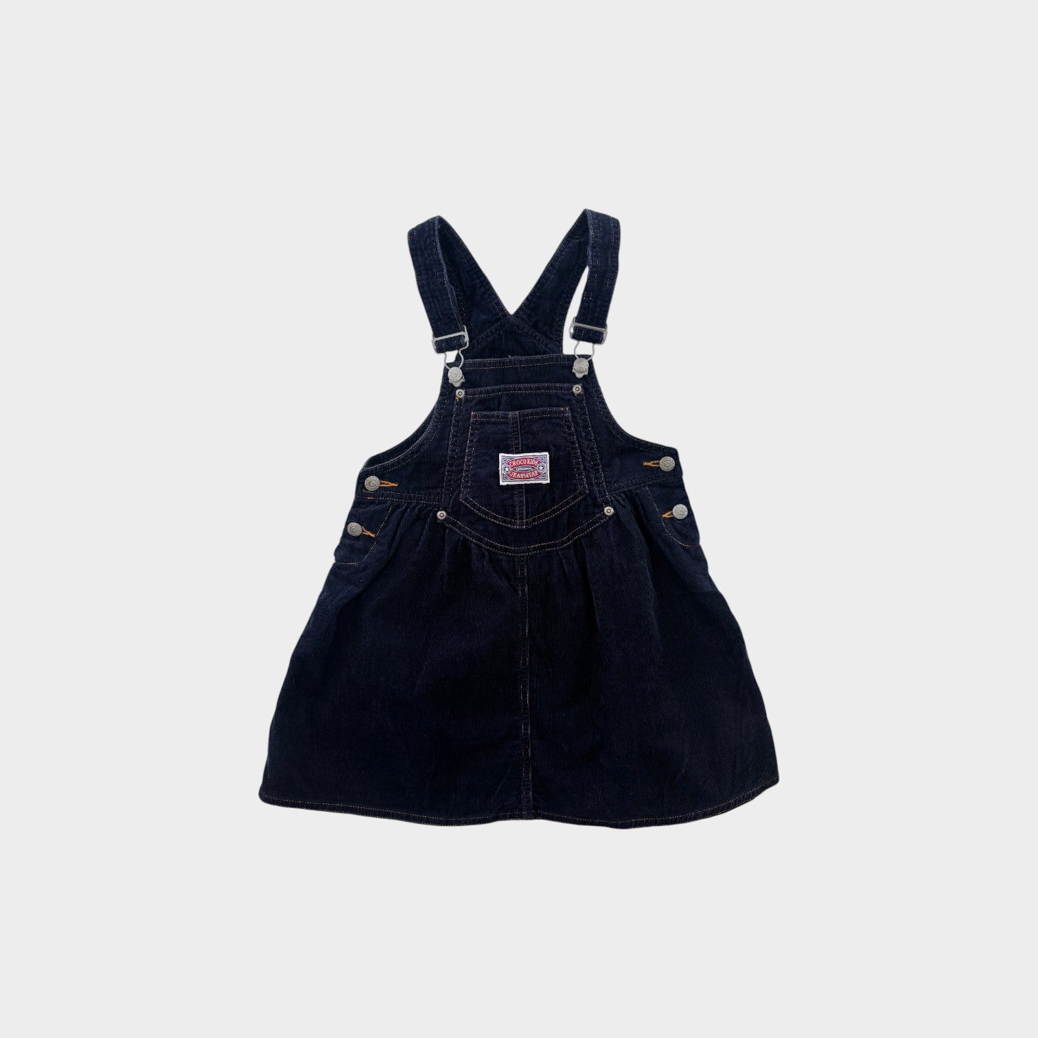 Croco Kids Corduroy Pinafore Dress, Size 6