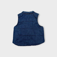 Reversible Denim Puffer Vest, Size TBC