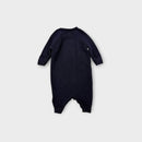 Ralph Lauren Navy Polo Bear Knit Romper, Size TBC