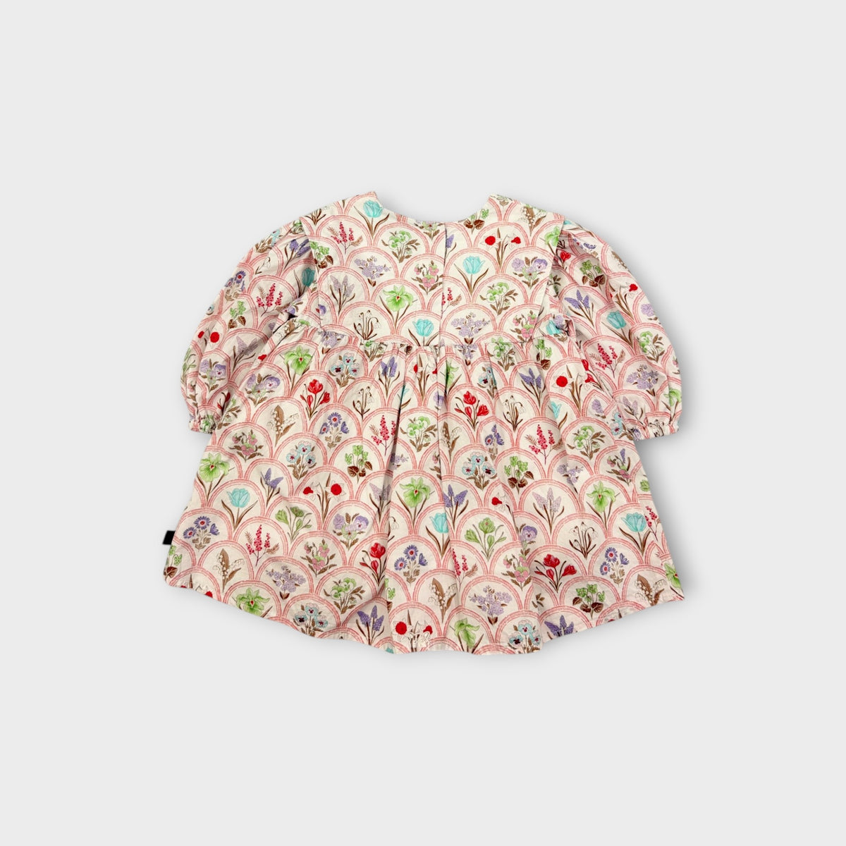 Pink Floral Puff Sleeve Dress, Size TBC