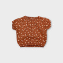 Rust Daisy Print Top, Size TBC