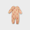 Pink Flower Knit Romper, Size TBC
