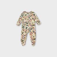Cream Floral Footed Romper, Size TBC