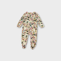 Cream Floral Footed Romper, Size TBC