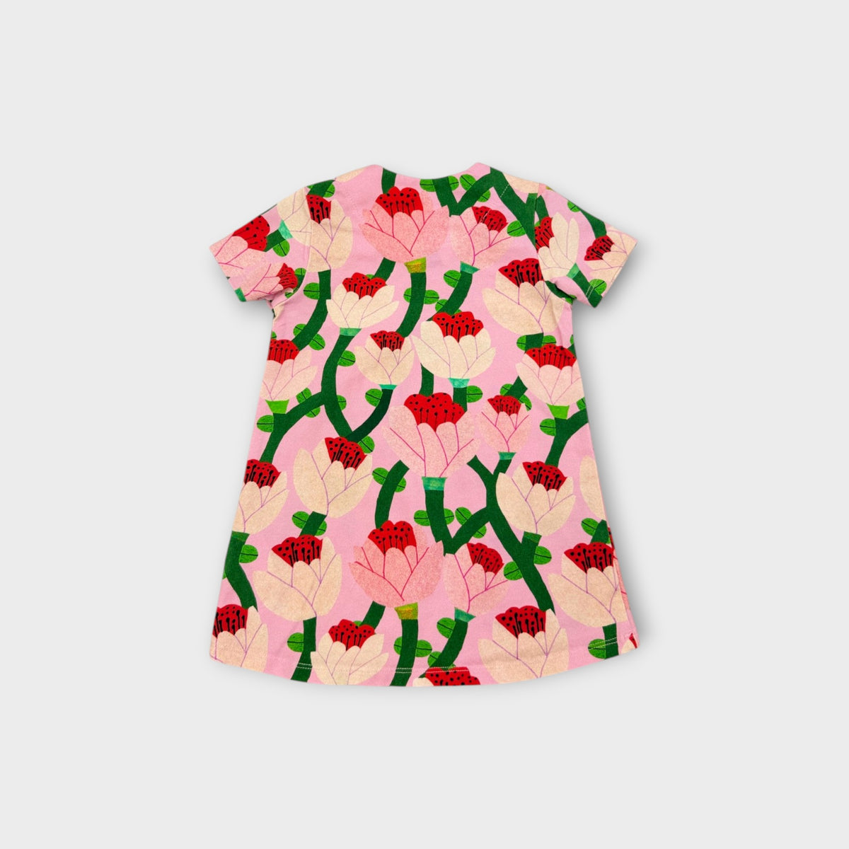 Pink Flower T-Shirt Dress, Size TBC