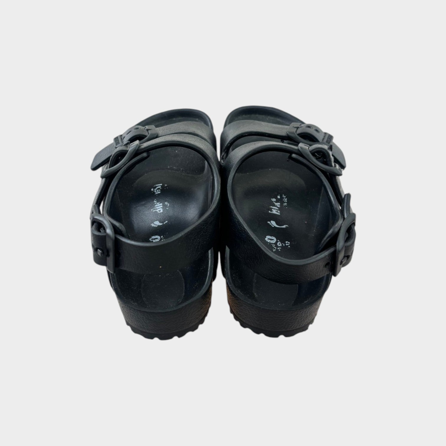 Birkenstock Black EVA Sandals, Size EU 30