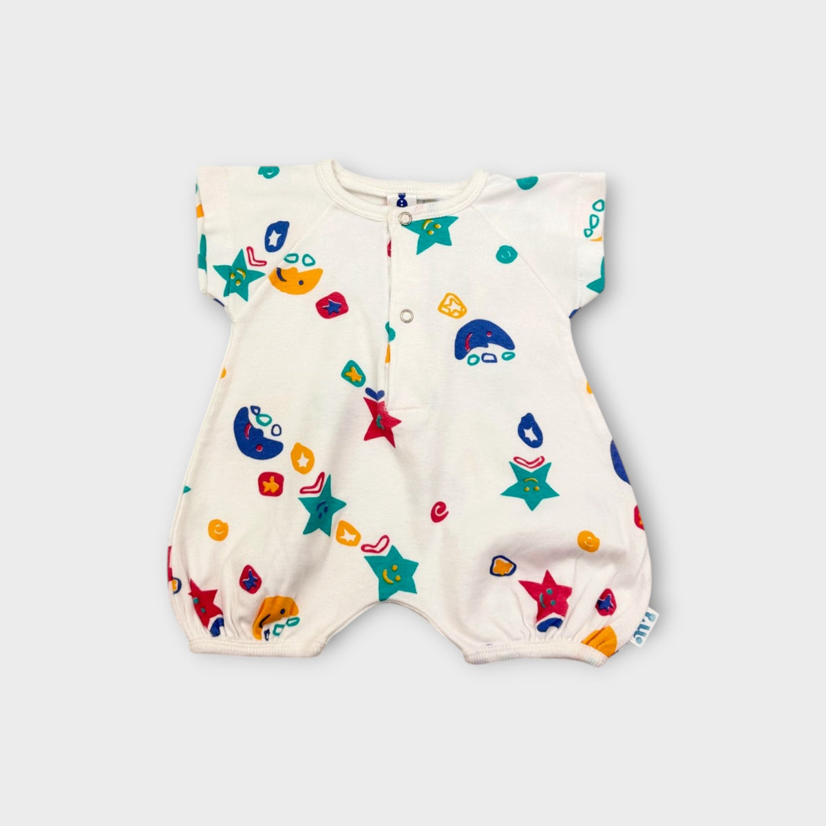 White Star Print Romper, Size TBC