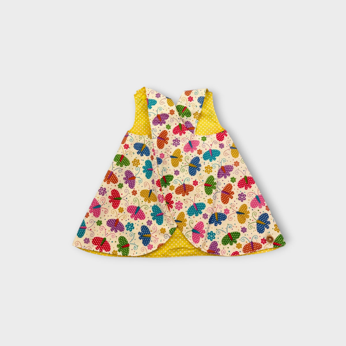 Butterfly Print Pinafore Dress, Size TBC