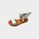 Ancient Greek Sandals Silver Sandals, Size EU 28