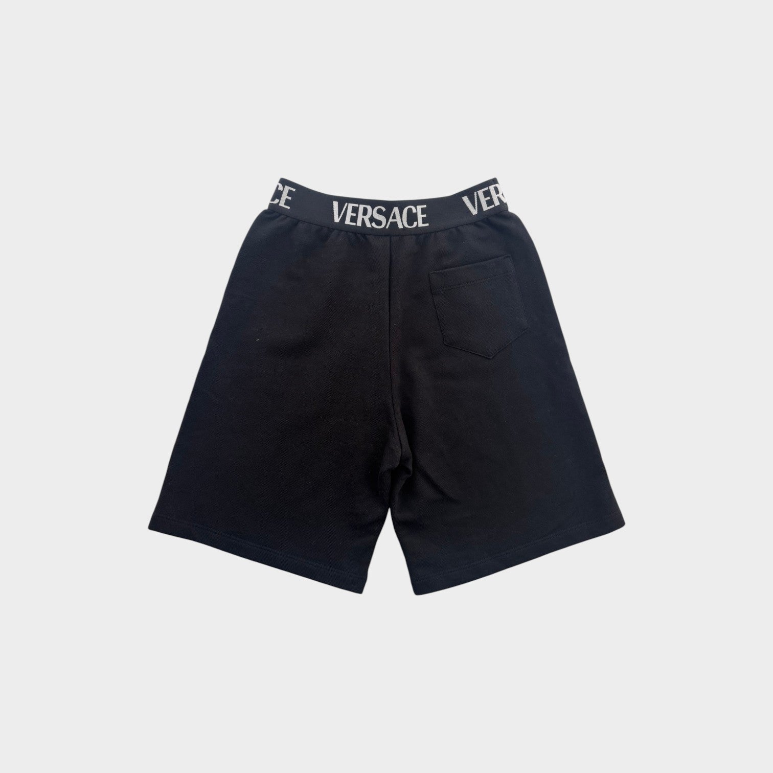 Versace Black Track Shorts, Size 8