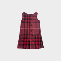 Burberry Plaid Dress, Size 8