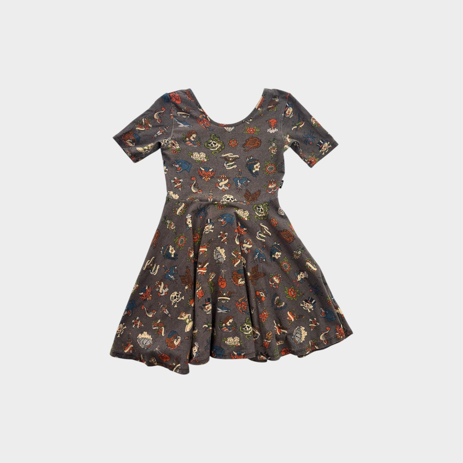 Rock Your Kid Tattoo Flash Dress, Size 8