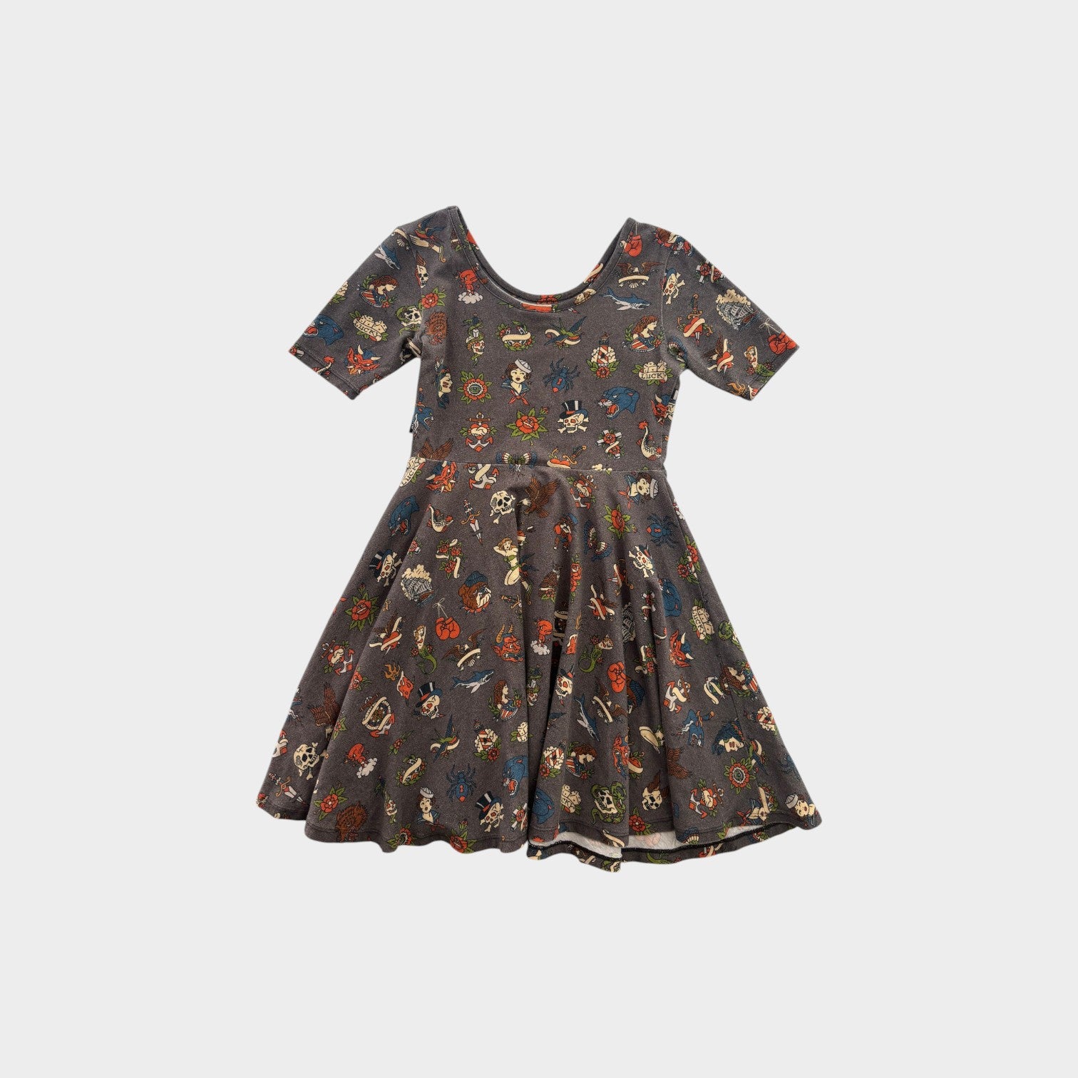 Rock Your Kid Tattoo Flash Dress, Size 8