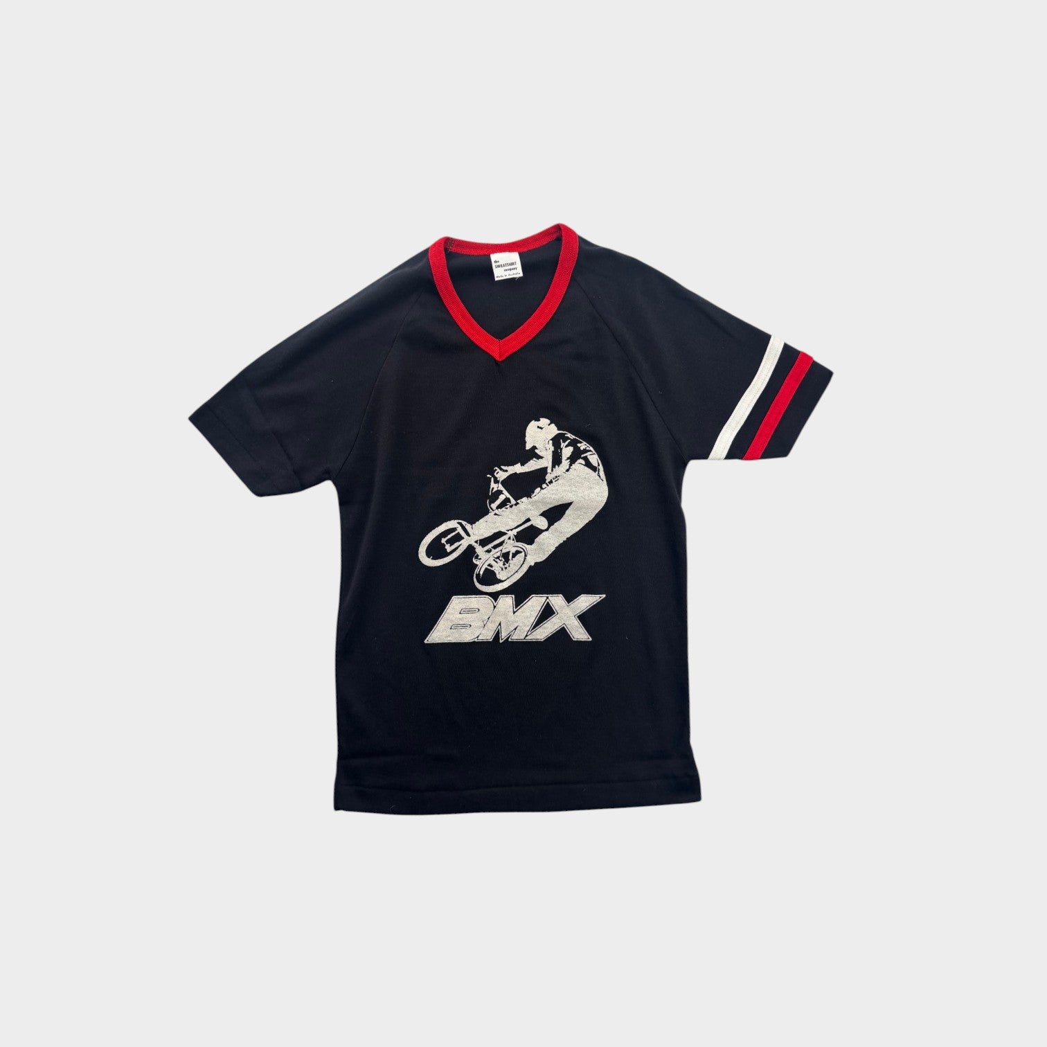 Vintage Black BMX T-Shirt, Size 8-10